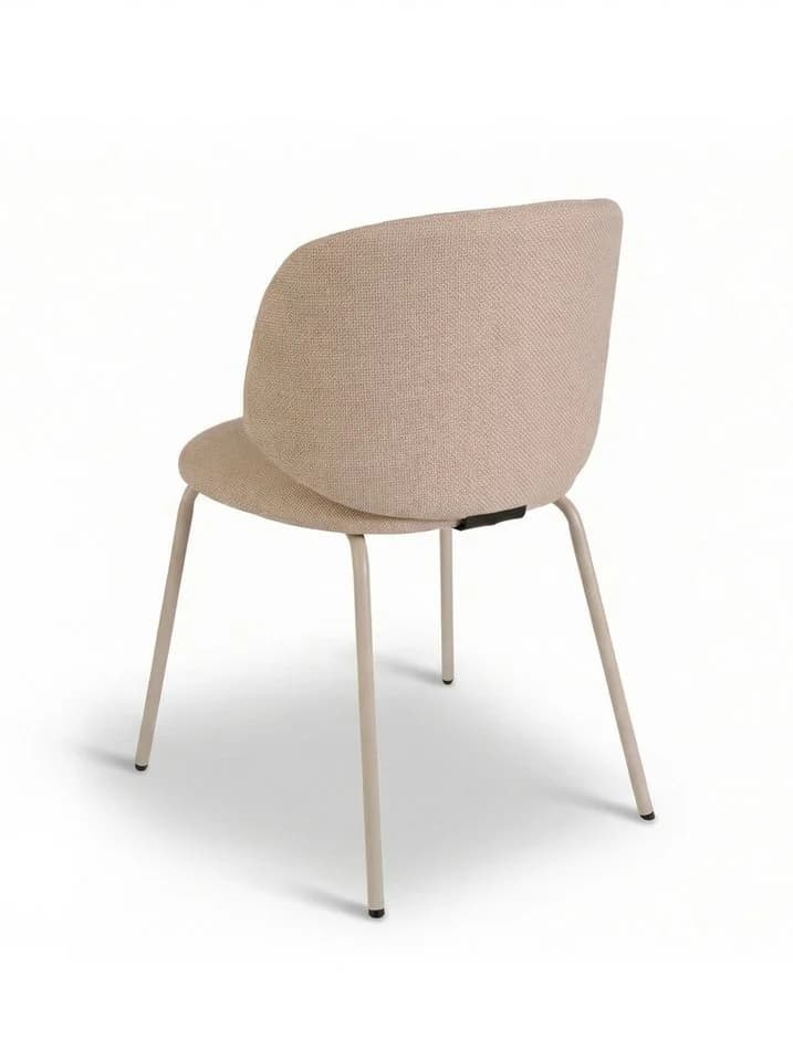 faee Polsterstuhl Livsglaede Stoff Beige/Grau Metallgestell - Bild 5