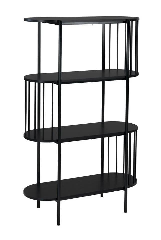 casa NOVA Regal AUGUST Metall Schwarz Matt 3 Fächer - Bild 5