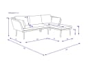 Outdoor Gartenlounge-Set SUNERA 3-tlg. Grau Bild 5
