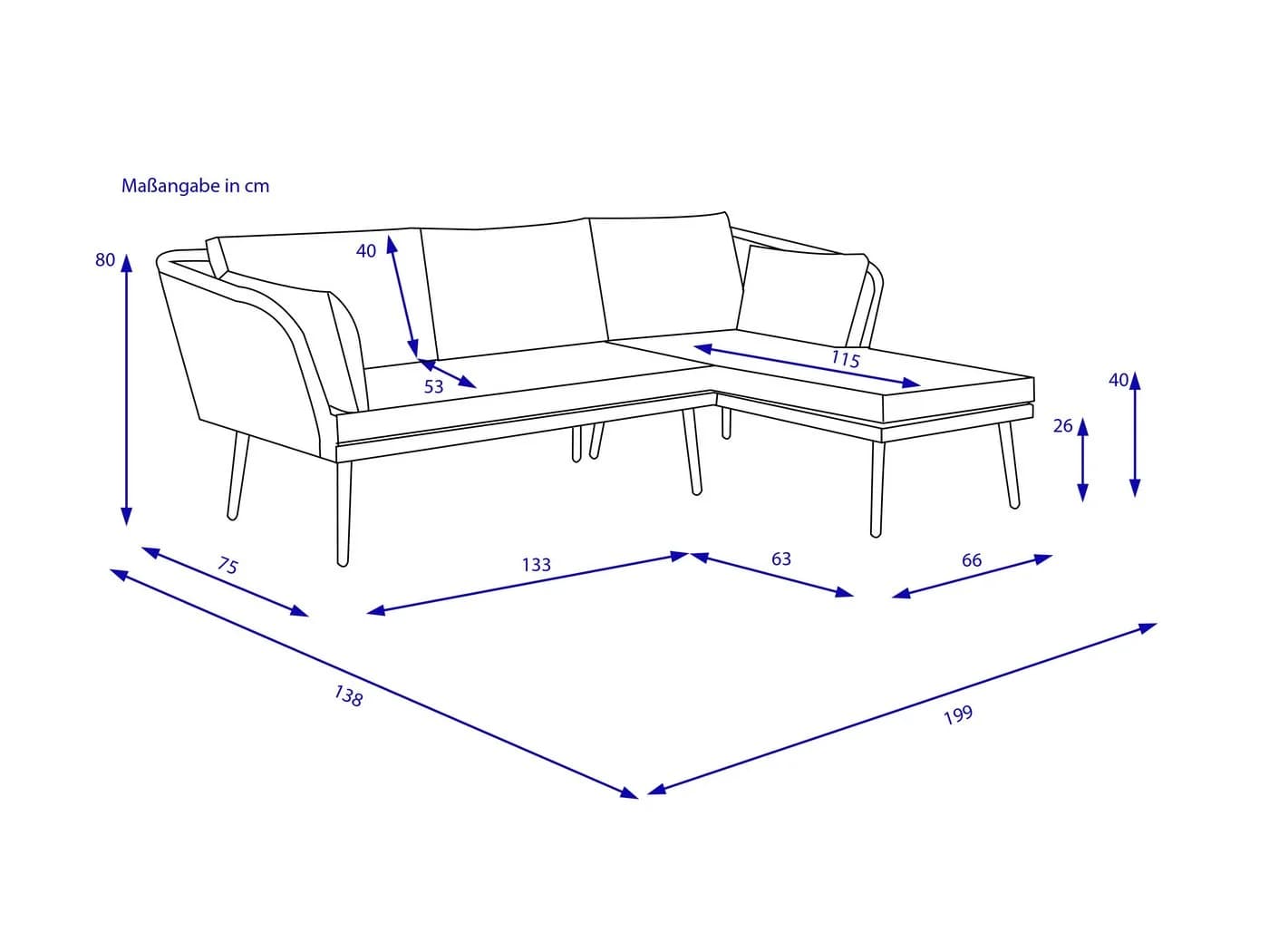 Outdoor Gartenlounge-Set SUNERA 3-tlg. Grau - Bild 5