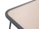 Outdoor Beistelltisch NOAH Grau/Beige Glas Stahl Bild 1