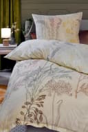 casa NOVA Bettwäsche CAROL Satin Beige Braun Gelb Floral Bild 1