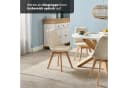 KHG Esszimmerstuhl Creme Skandi Look Massivholz Cord Bild 5