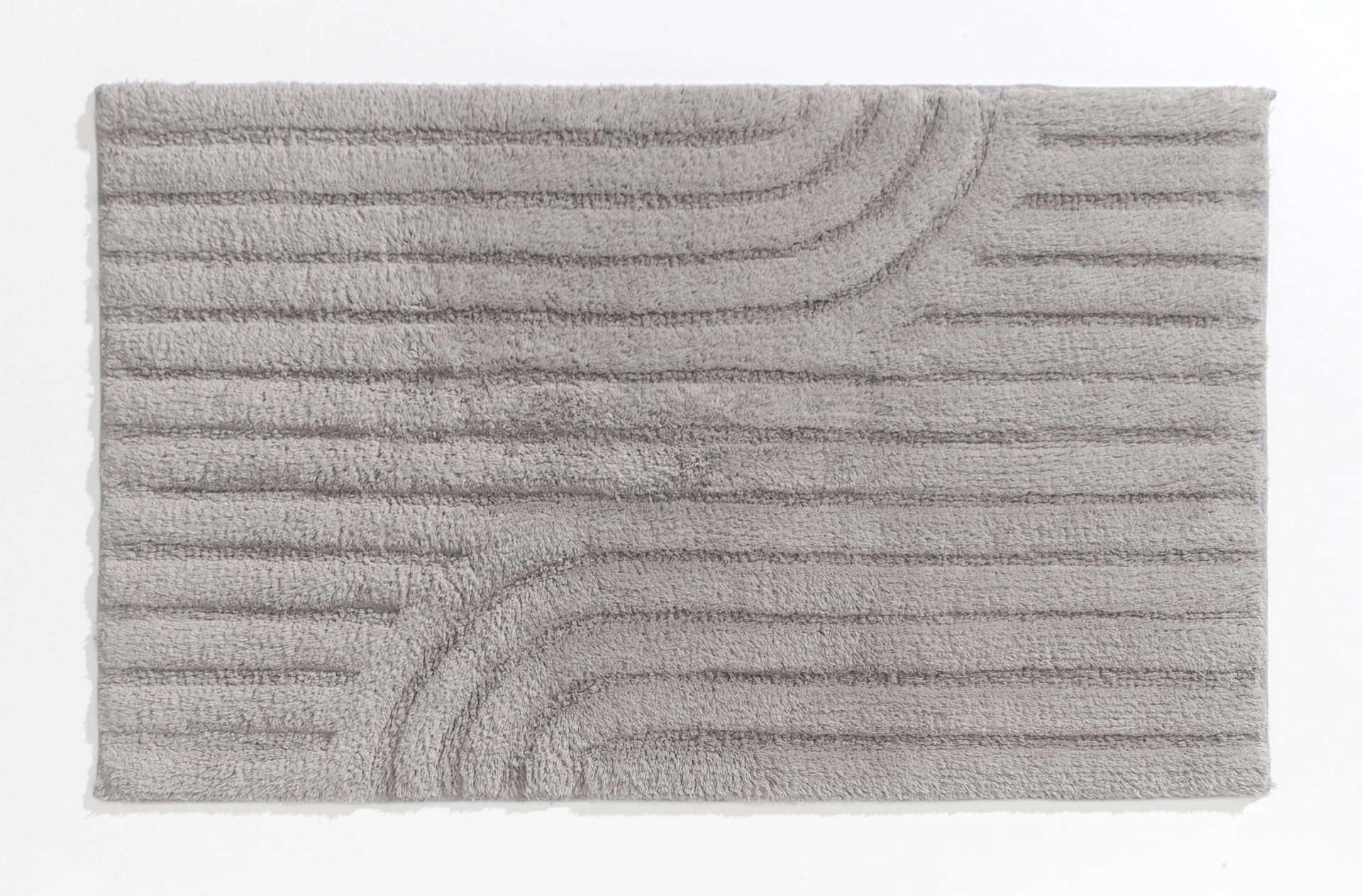 Casa Nova Badematte MINORI Hellgrau Baumwolle Polyester