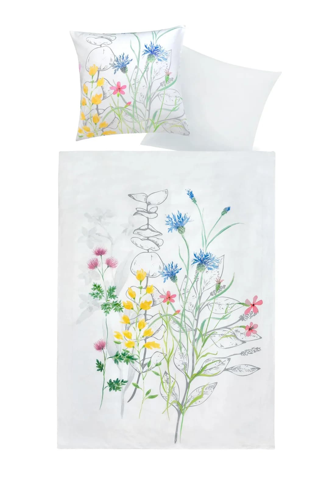 Casa Nova Bettwäsche WILLOW Satin Weiß 135x200 cm