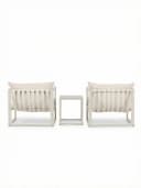 faee Gartenlounge-Set Procida Beige Stahl & Hartglas Bild 4