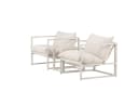 faee Gartenlounge-Set Procida Beige Stahl & Hartglas Bild 5