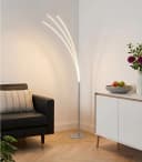 casa NOVA LED Stehlampe TRISTAR 3-flammig Dimmfunktion Metall Weiß Bild 1