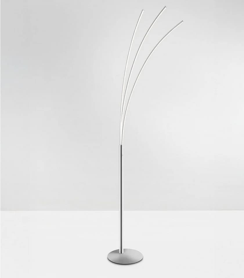 casa NOVA LED Stehlampe TRISTAR 3-flammig Dimmfunktion Metall Weiß - Bild 4