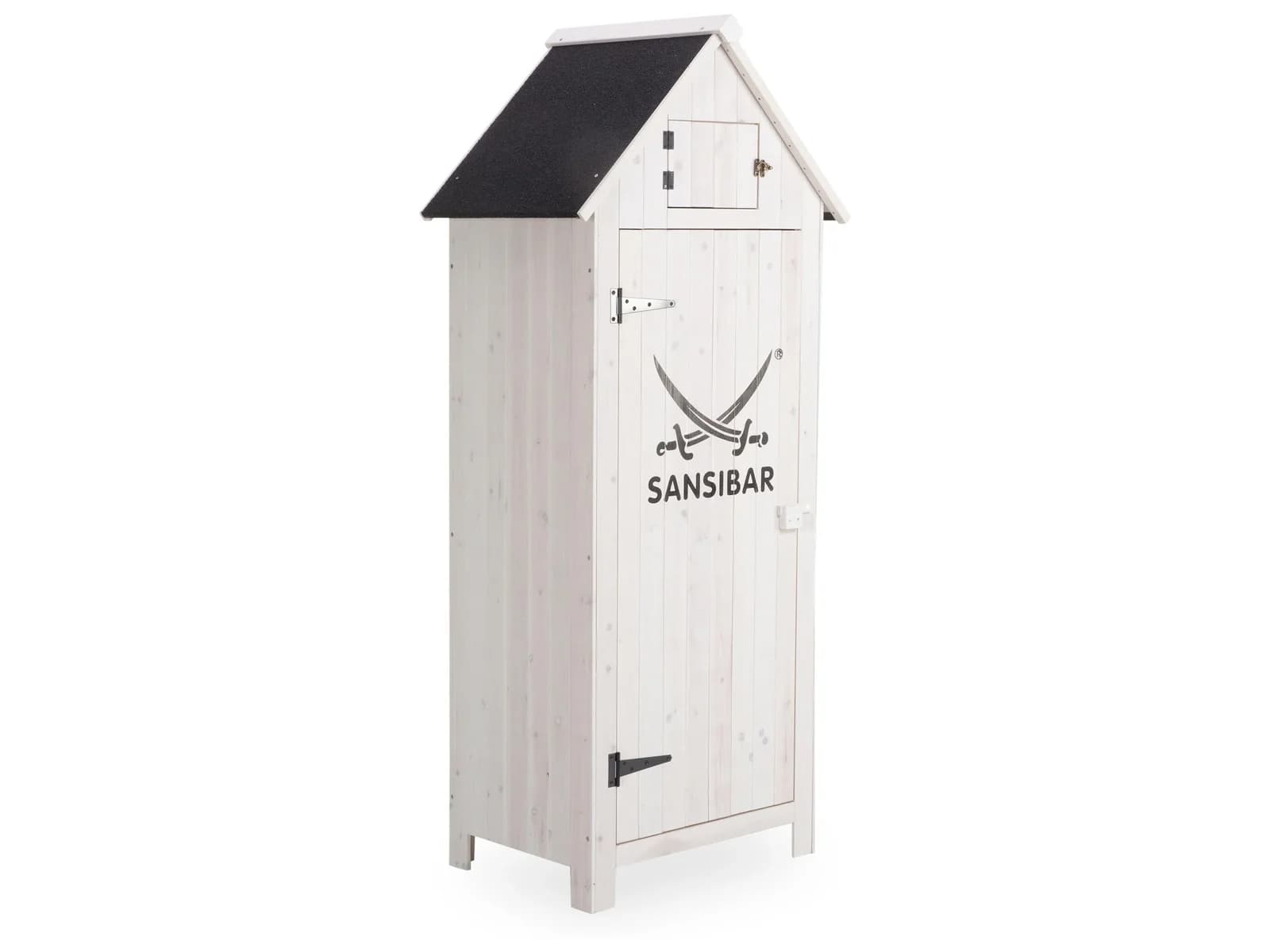 Sansibar Garten-Gerätehaus ROSKILDE Off-White Tannenholz