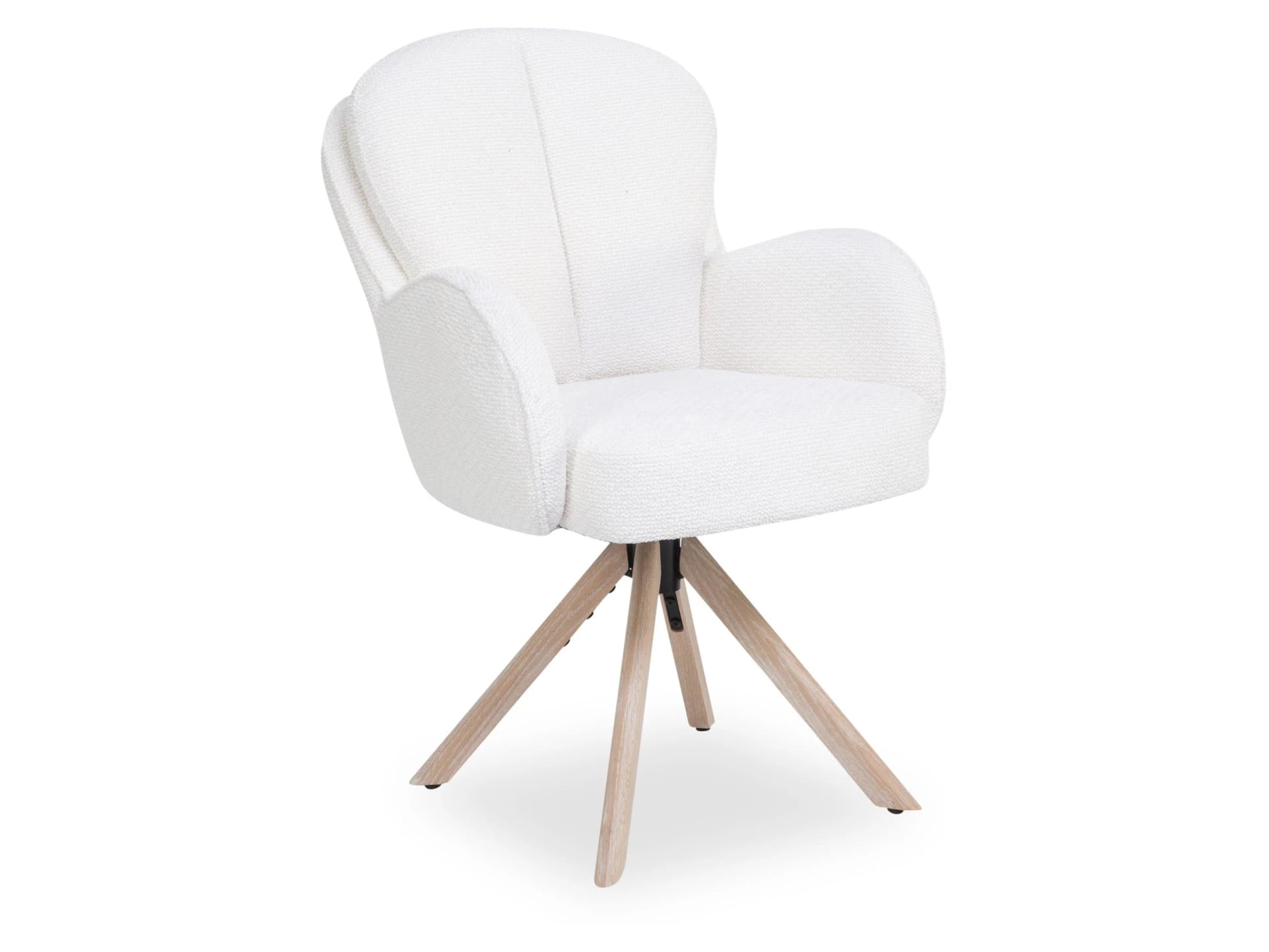 Sansibar Armlehnstuhl SANSIBAR APPERUP Beige Eichenholz drehbar
