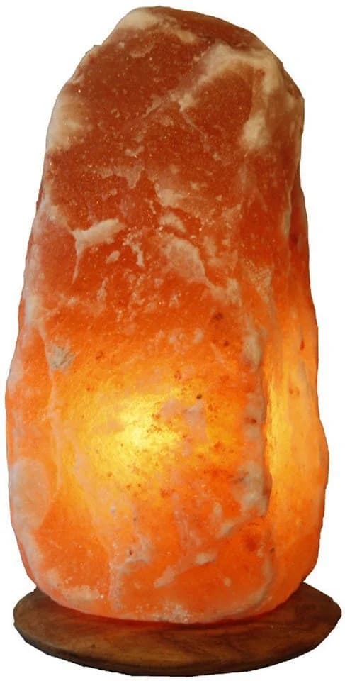 HIMALAYA SALT DREAMS Salzkristall-Tischlampe Rock Orange Handgefertigt