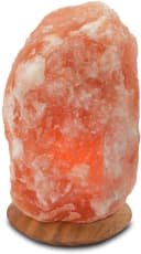 Himalaya Salt Dreams Salzkristall-Tischlampe Rock Orange Handgefertigt Bild 1