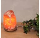 WAGNER LIFE DESIGN Salzkristall-Tischlampe "USB-Rock" Orange Bild 1