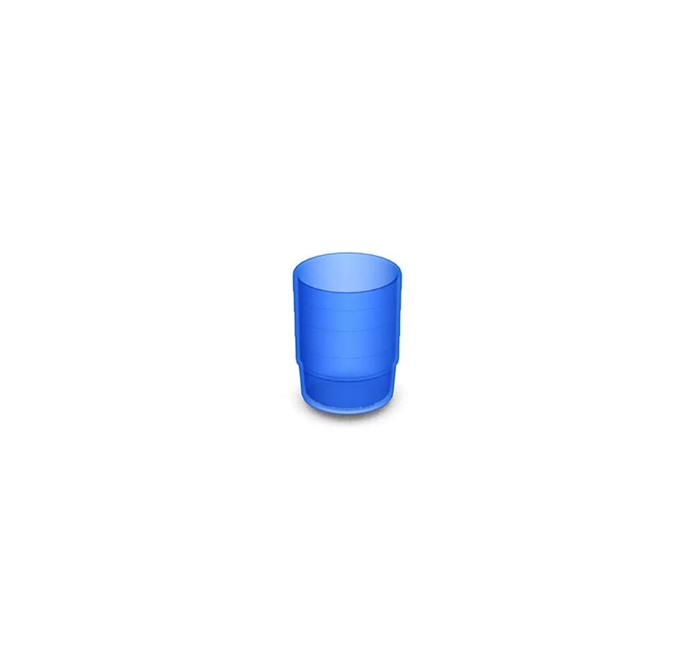 Ornamin Einnahmebecher Blau Transparent BPA-frei - Bild 2