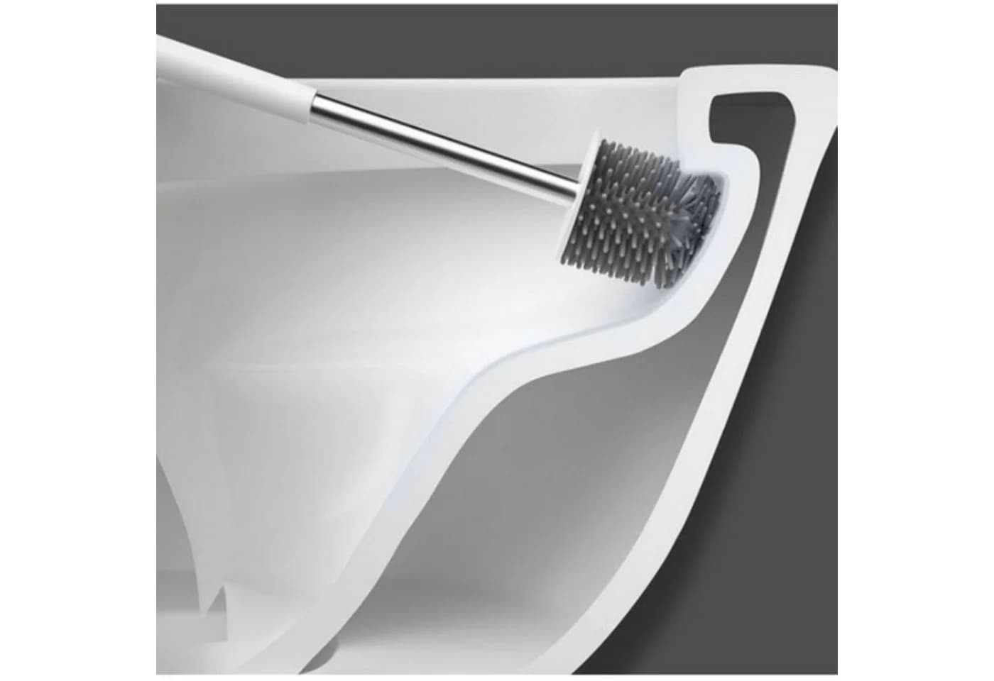 Ruhhy WC-Bürsten-Set mit Tropfwasserbehälter und 2 Bürsten - Bild 4
