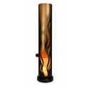 Harms Import LED Solarleuchte Stahl Schwarz Gold Feuer-Effekt Gelb IP44 Bild 1