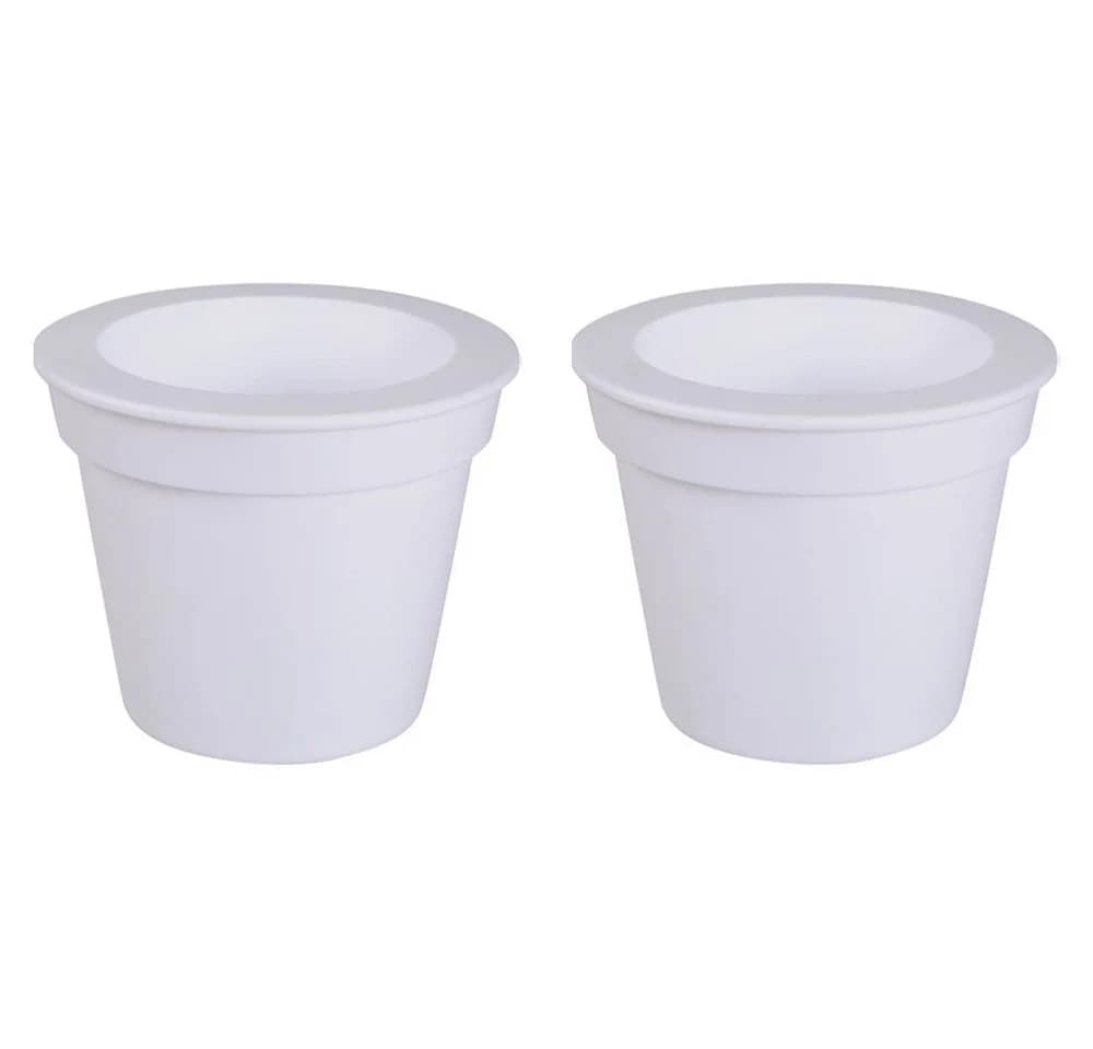Harms Import Solar LED Gartenleuchte 2er Set Weiß