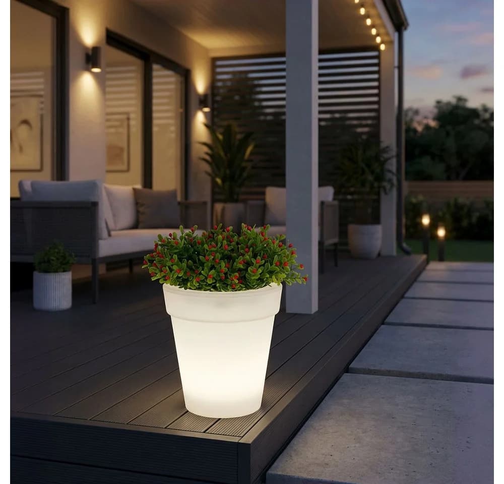 Harms Import Solar LED Gartenleuchte 2er Set Weiß - Bild 3
