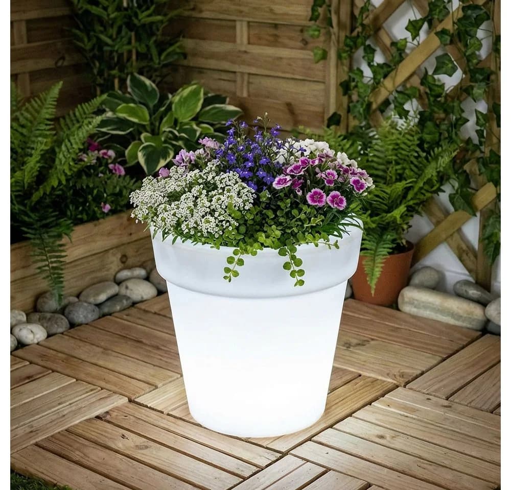 Harms Import Solar LED Gartenleuchte 2er Set Weiß - Bild 4