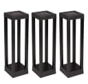 Harms Import LED Solarleuchte Schwarz 3er Set Warmweiß Bild 1