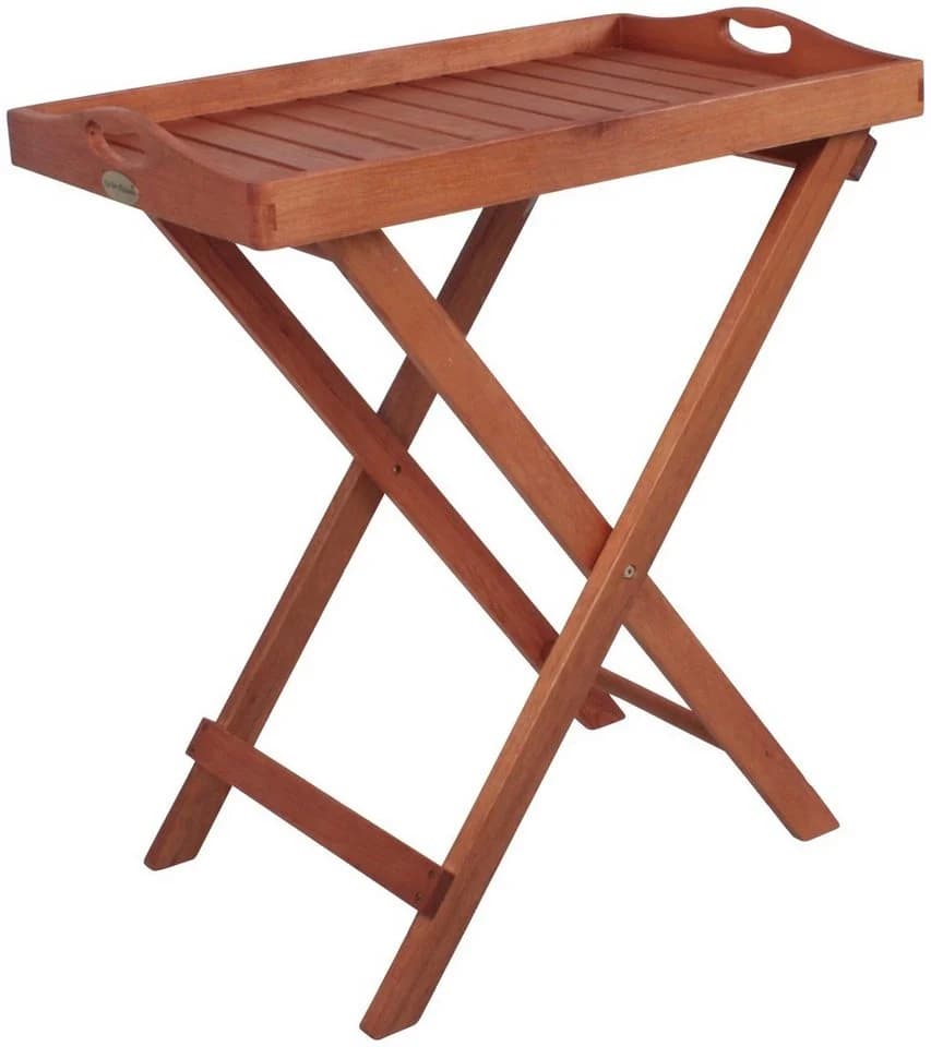 Garden Pleasure Servierwagen Dallas Braun Massivholz Eukalyptus