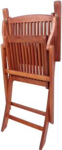 GARDEN PLEASURE Klappstuhl STOCKHOLM 2er Set Braun Massivholz Bild 4