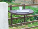 Garden Pleasure Balkonhängetisch Agra Braun Klappbar Bild 3