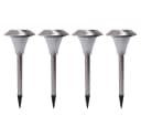 Harms Import LED Solar Gartenleuchte 4er Set Warmweiß Edelstahl Bild 2
