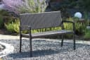 Garden Pleasure Gartenbank Sanremo Dunkelbraun Aluminium Rattan Bild 2