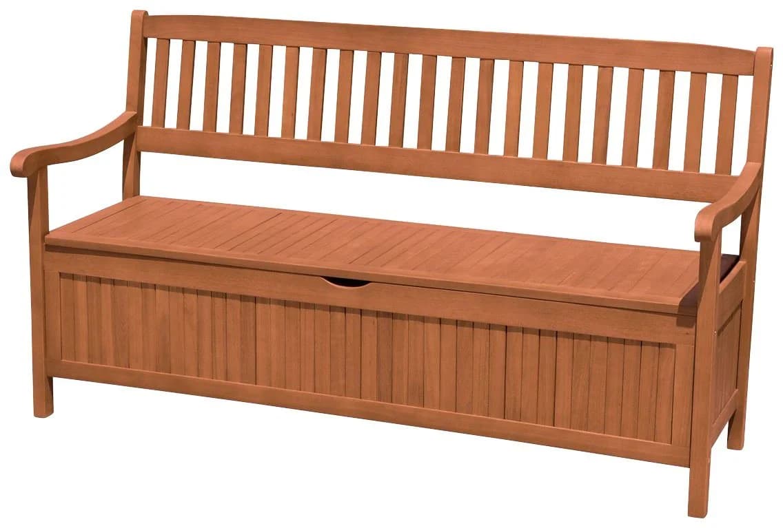 Garden Pleasure Gartenbank Houston 3-Sitzer Braun Eukalyptus - Bild 2