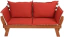 Garden Pleasure Gartenlounge-Bank FORTUNA Braun mit verstellbaren Armlehnen Bild 4
