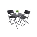 Garden Pleasure Balkonset Ventana Schwarz 2-tlg. mit klappbaren Sesseln Bild 1