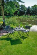 Garden Pleasure Balkonset Ventana Schwarz 2-tlg. mit klappbaren Sesseln Bild 5