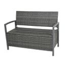 Garden Pleasure Gartenbank Ferrara Dunkelgrau mit Staufach Bild 1