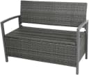 Garden Pleasure Gartenbank Ferrara Dunkelgrau mit Staufach Bild 3