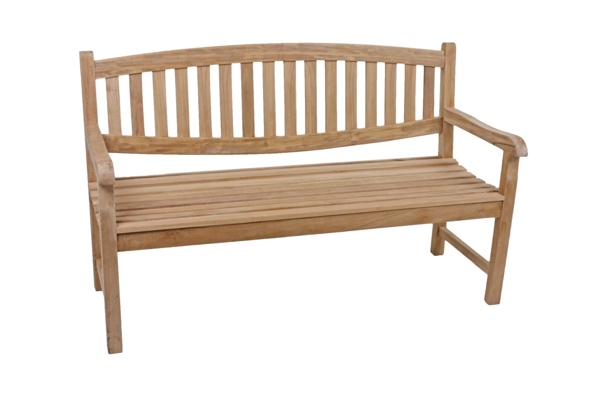 Teak Gartenbank mit Armlehne (3-Sitzer) - Bild 2