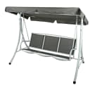 Garden Pleasure Hollywoodschaukel ANNA Grau/Schwarz Bild 1