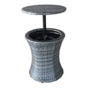 GARTEN PLEASURE Gartentisch MUMBAI Grau mit Getränkekühler Bild 1