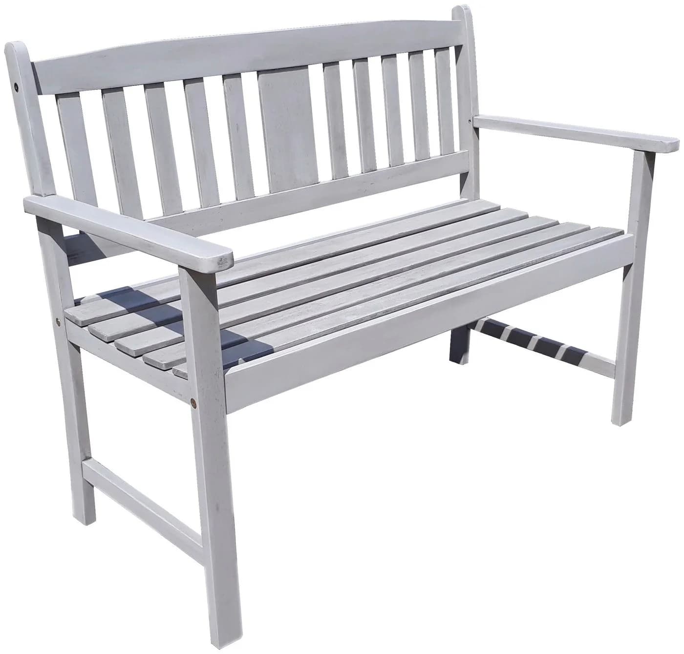 Garden Pleasure Gartenbank Stirling Grau Eukalyptus 2-Sitzer - Bild 2