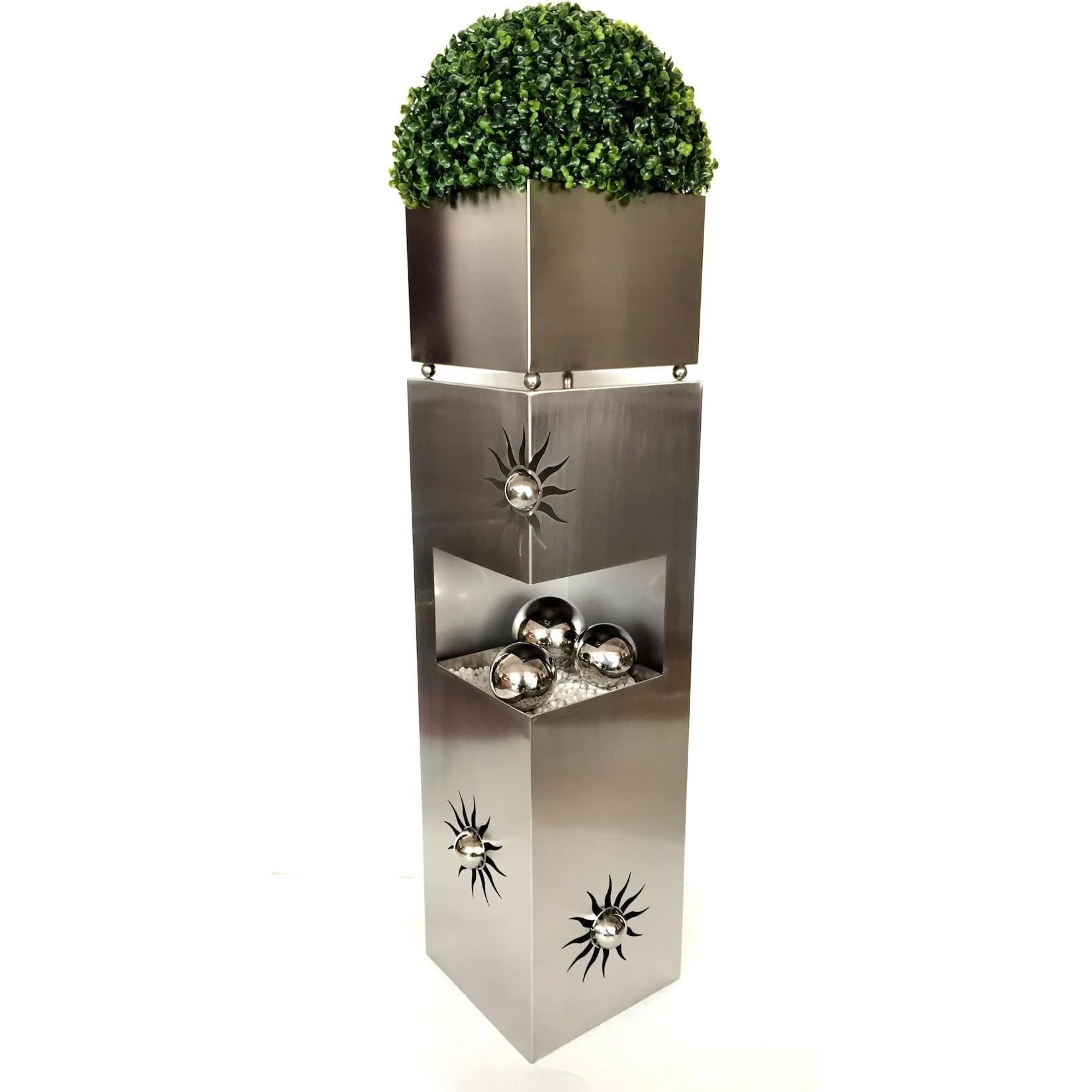 Harms Import Pflanzsäule SONNE Edelstahl Modern