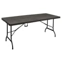 Garden Pleasure Klapptisch Tabora Schwarz Holzoptik Bild 1