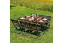 Garden Pleasure Klapptisch Tabora Schwarz Holzoptik Bild 3