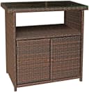 Garden Pleasure Sideboard PADUA Braun Glas Aluminium Bild 3