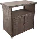 Garden Pleasure Sideboard PADUA Braun Glas Aluminium Bild 4