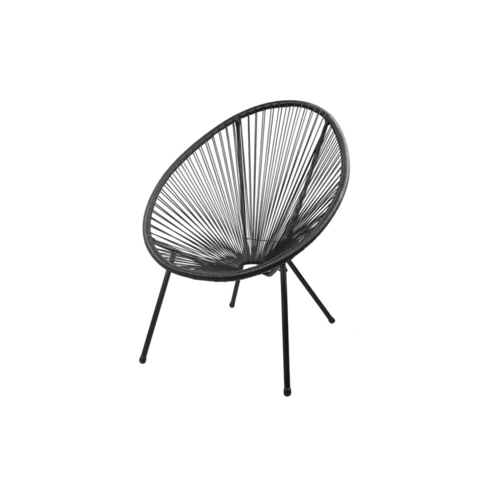 Gartensessel GARDEN PLEASURE Dalida Schwarz Modern