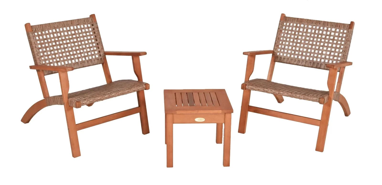 Balkonset GARDEN PLEASURE Sonora Grau/Hellbraun Massivholz