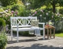 Garden Pleasure Gartenbank Malmö Weiß Massivholz Eukalyptus Bild 2