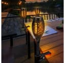 Harms Import LED Solarleuchte Warmweiß Solarflackernde Balkon Gartendeko Bild 1
