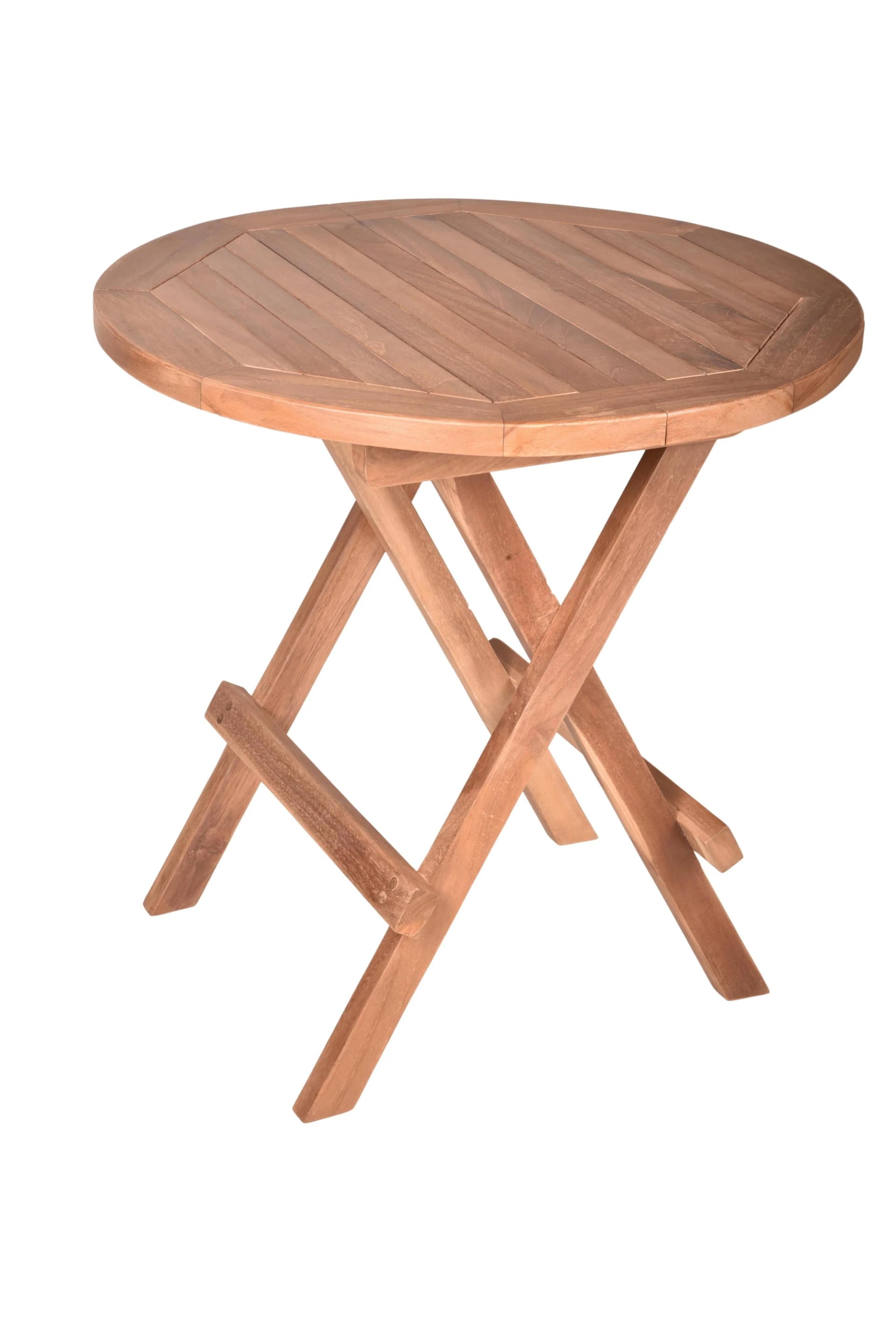 Garden Pleasure Beistelltisch MITAN rund Teak massiv - Bild 2